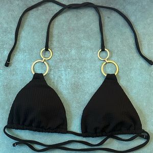 🖤Sexy Round Hoop Halter Neck Metal Lady Bikini Top
🖤Size: L